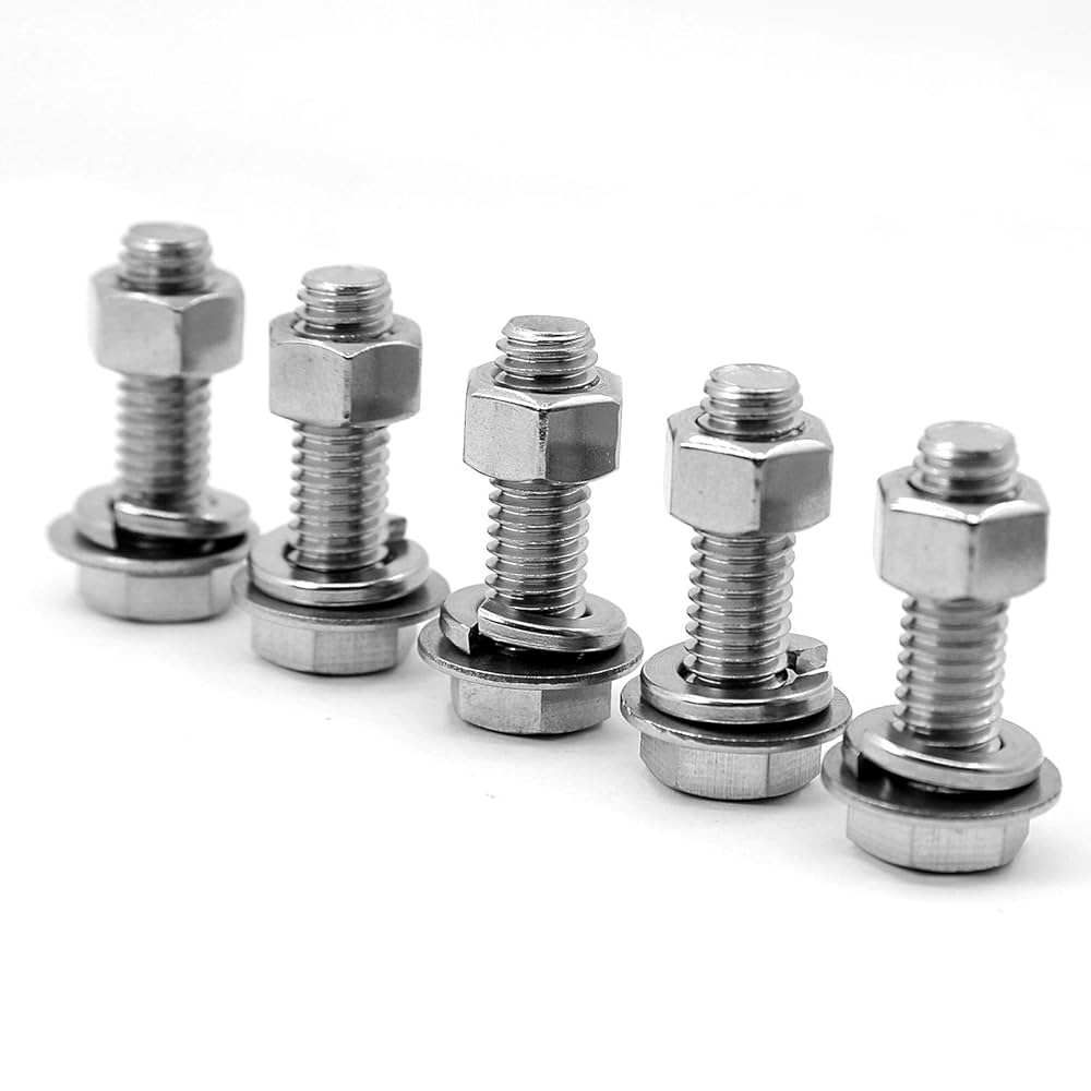 おむたん8/15 Amazon | 5セット 3/8-16x2-1/4インチ ステンレススチール 六角